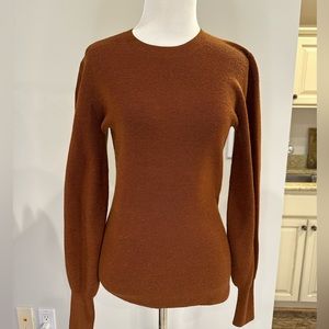 Theory brown sweater small pullover sweater EUC